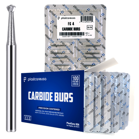 FG 4 Round Carbide Burs Clinical Length 100pk – Bulk Dental Burs | DoctorSupplies.com