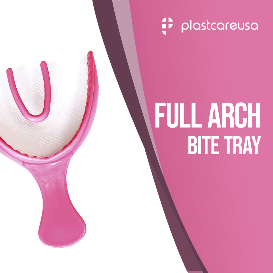 30 x Full Arch Pink Bite Registration Impression Trays (1 Box) - My DDS Supply