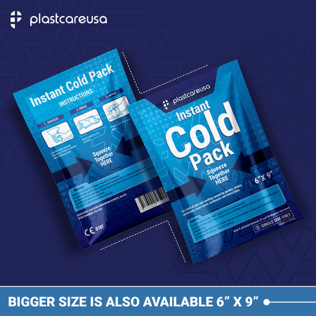 5" x 6" Instant Cold Packs for Pain Relief, Swelling, Sprains (Case of 25 Disposable Packs) - packaging | DoctorSupplies.com