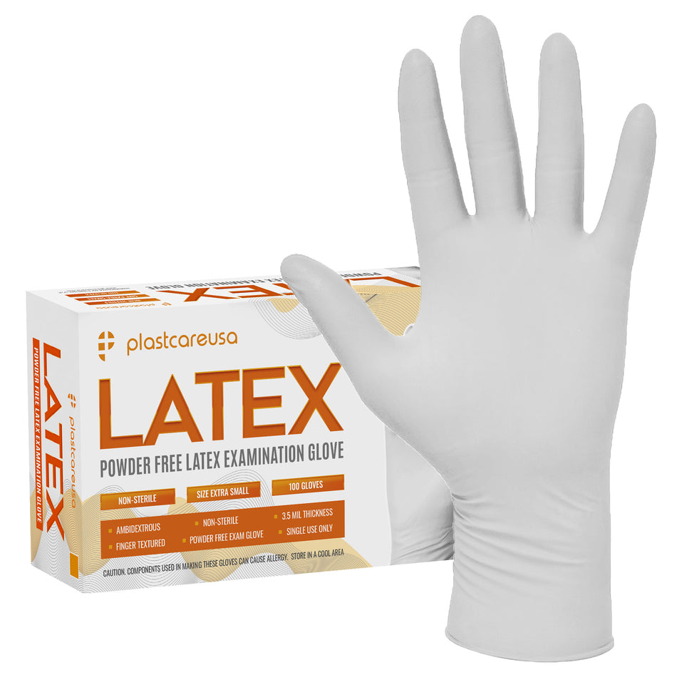 PlastCare USA White Latex Gloves - Large, 1000/Case (10 Boxes) | DoctorSupplies.com
