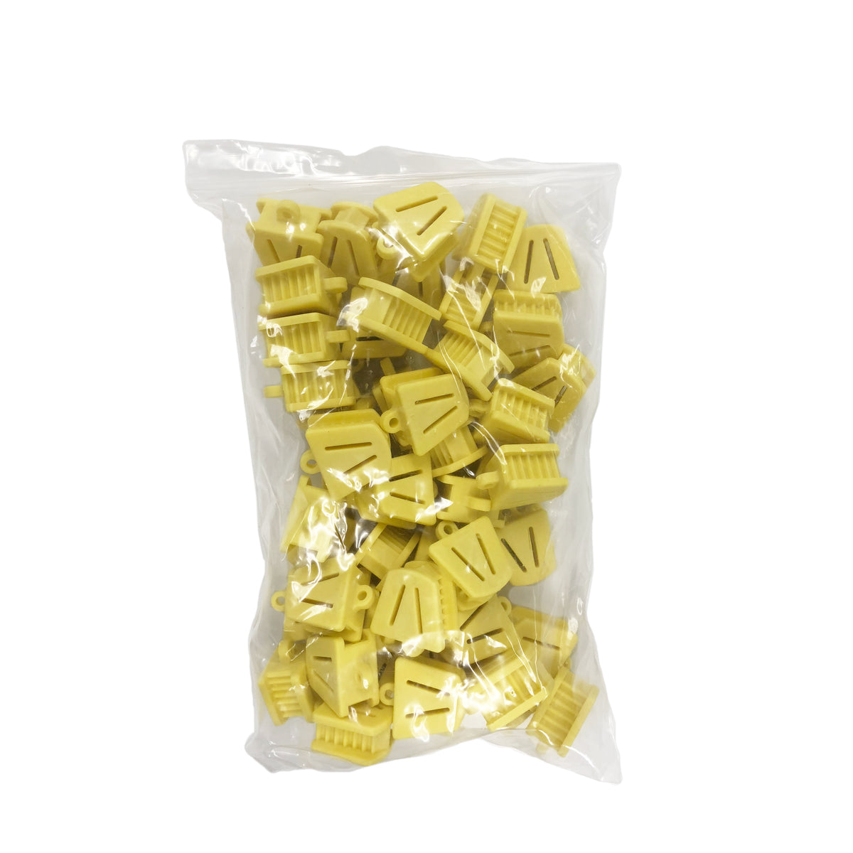 10pk Autoclavable Silicone Bite Blocks - Small Yellow | DoctorSupplies.com