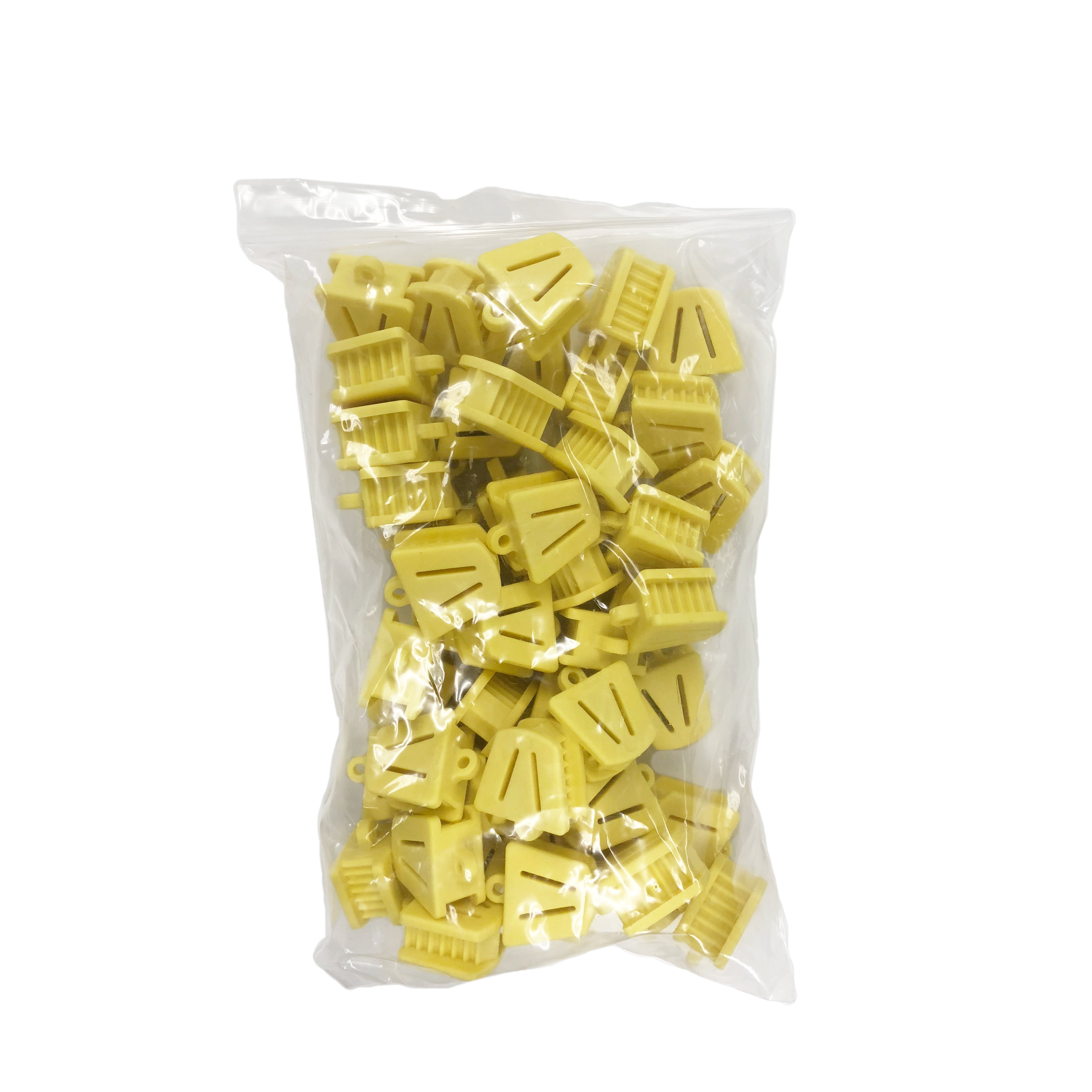 10pk Autoclavable Silicone Bite Blocks - Small Yellow | DoctorSupplies.com
