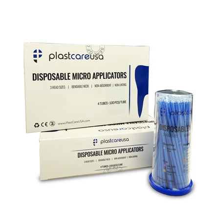 400 Regular Blue Dental Micro Applicator Brushes (4 Tubes of 100) | DoctorSupplies.com