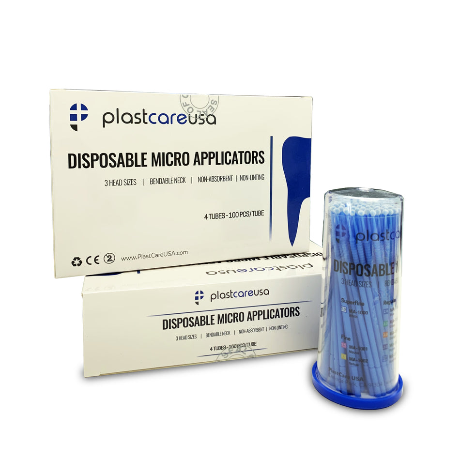 400 Regular Blue Dental Micro Applicator Brushes (4 Tubes of 100) | DoctorSupplies.com