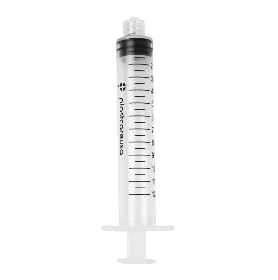 12ml Luer Lock Syringes Non-Sterile (100/Box) | Dental Medical - front view | DoctorSupplies.com