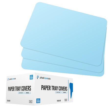 Blue Paper Tray Covers for Ritter Size "B" Trays, 8.25 "x 12.25" (Case of 1000) | DoctorSupplies.com