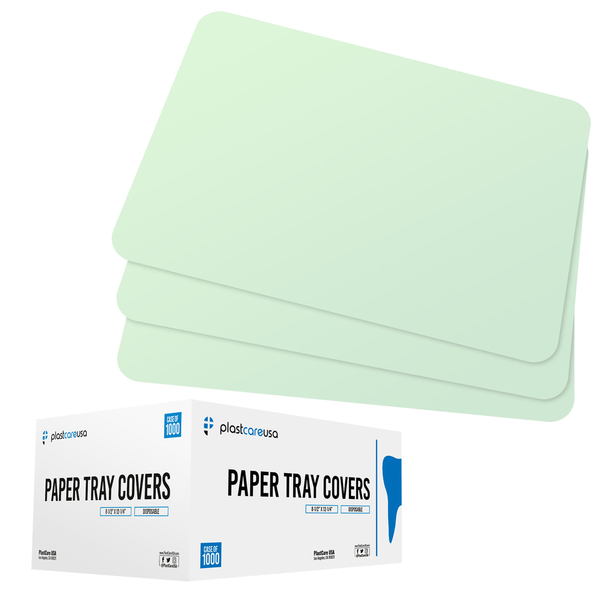 Green Paper Tray Covers for Ritter Size B Trays (Case of 1000) | DoctorSupplies.com