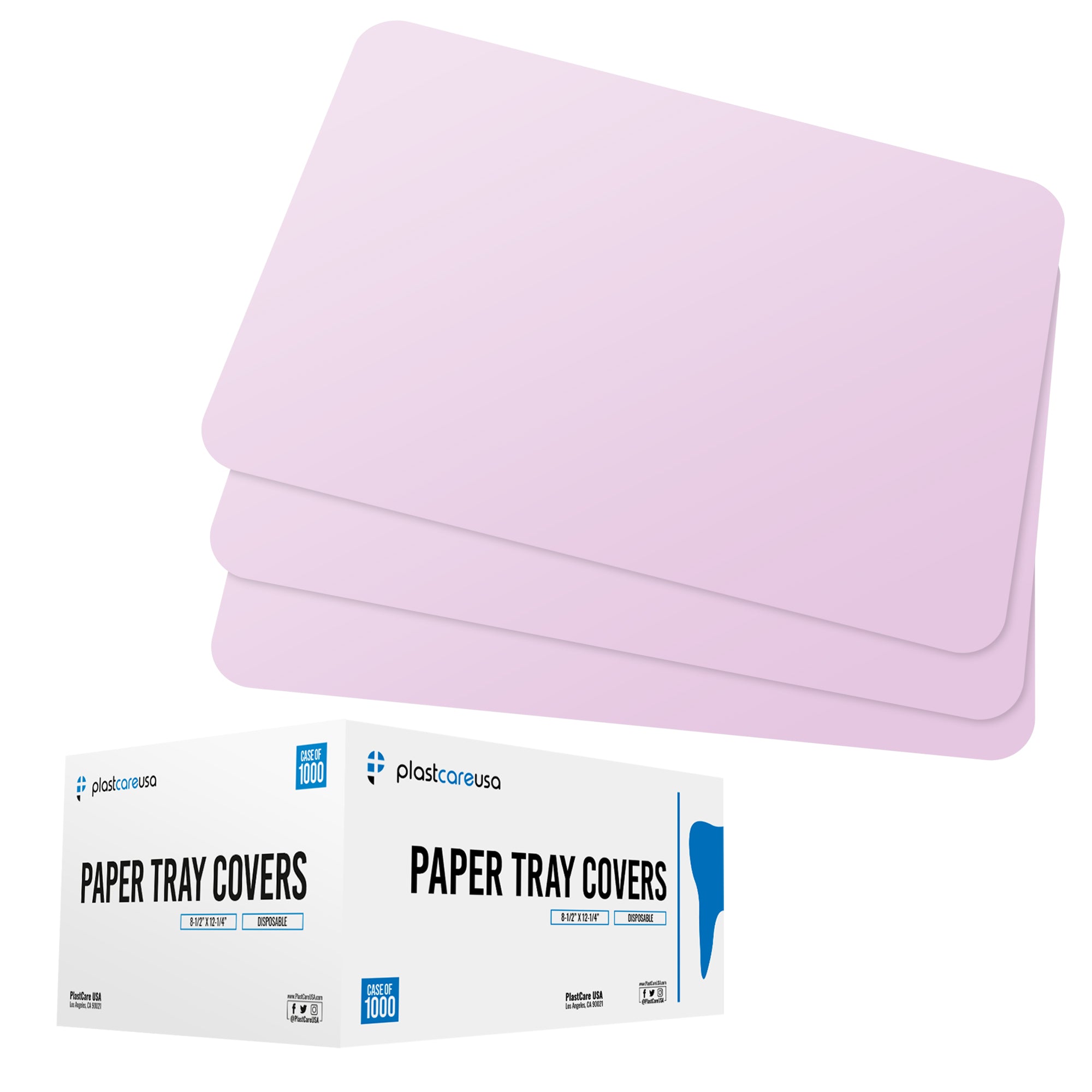 Pink Paper Tray Covers for Ritter Size B Trays (Case of 1000) | DoctorSupplies.com