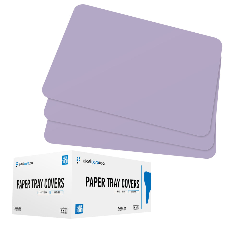 Purple Paper Tray Covers for Ritter Size "B" Trays, 8.25 "x 12.25" (Case of 1000) | DoctorSupplies.com