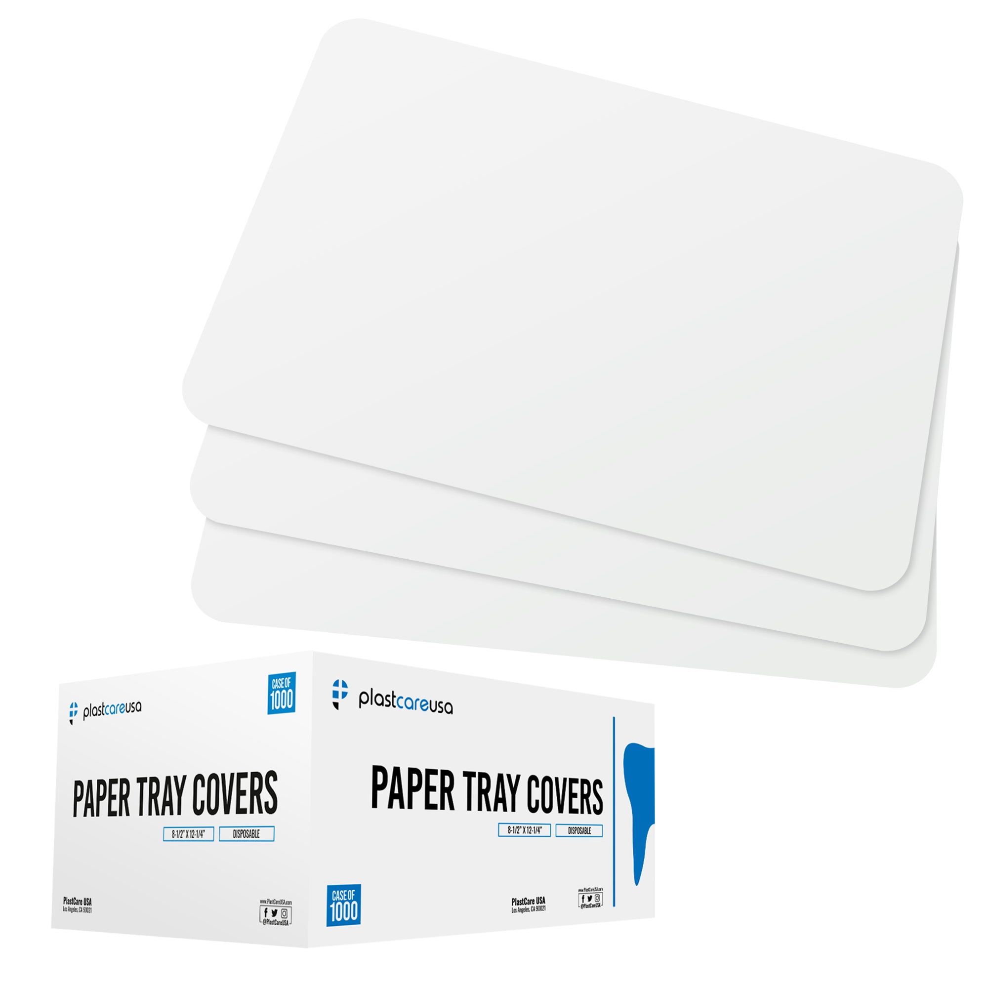 White Paper Tray Covers for Ritter Size "B" Trays, 8.25 "x 12.25" (Case of 1000) | DoctorSupplies.com