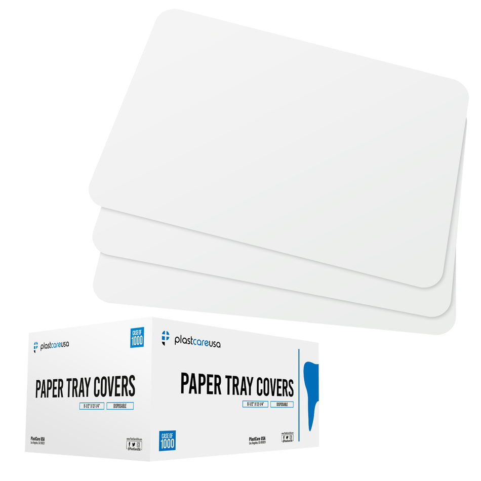 White Paper Tray Covers for Ritter Size "B" Trays, 8.25 "x 12.25" (Case of 1000) | DoctorSupplies.com