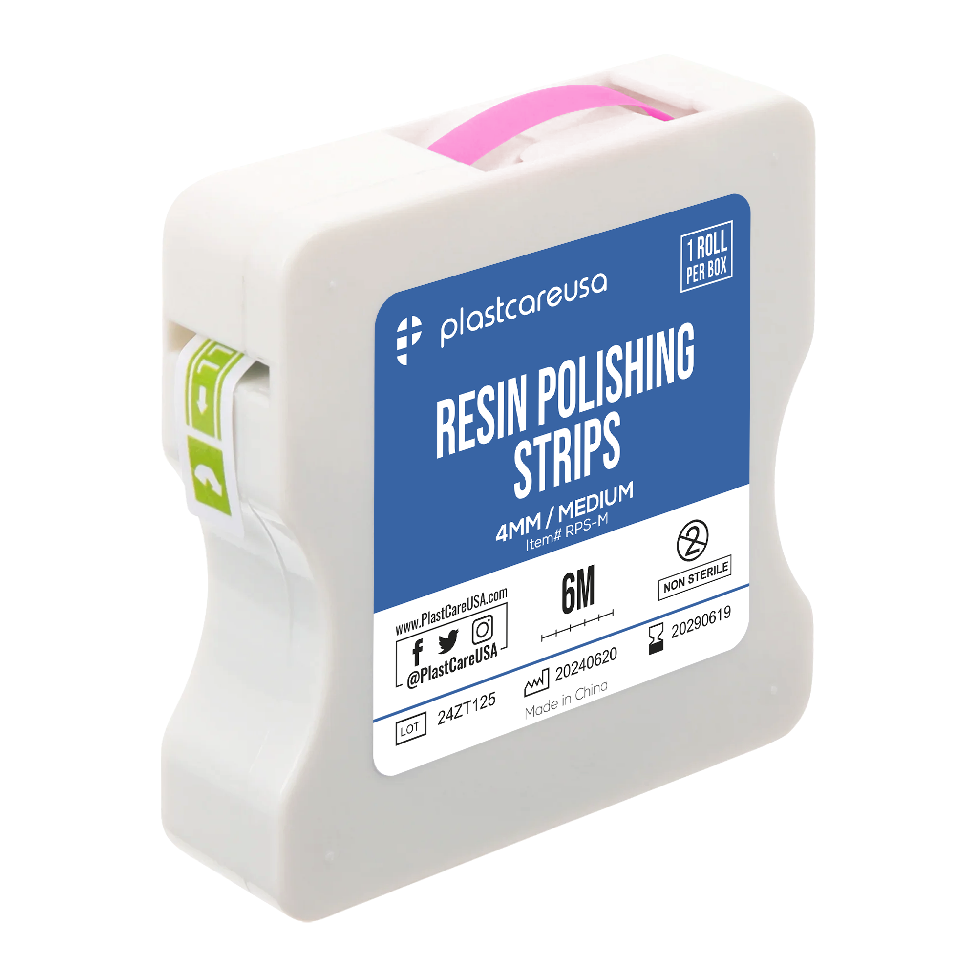 Medium Grit Dental Polishing Strips 4mm x 6M Resin File Kit | DoctorSupplies.com