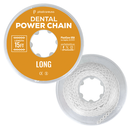 Clear Dental Power Chain (Long) 15 ft - Orthodontic Elastic | DoctorSupplies.com