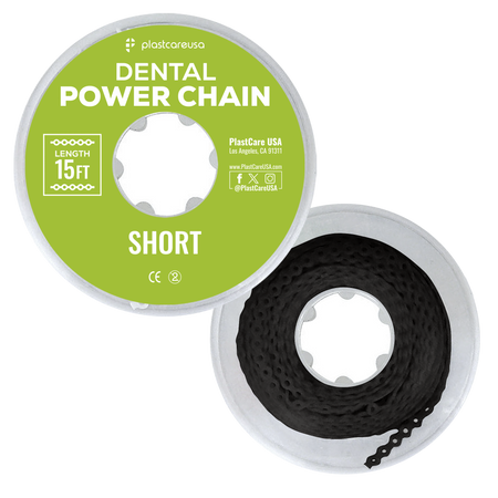 Black Dental Power Chain Short 15ft Orthodontic Elastic | DoctorSupplies.com