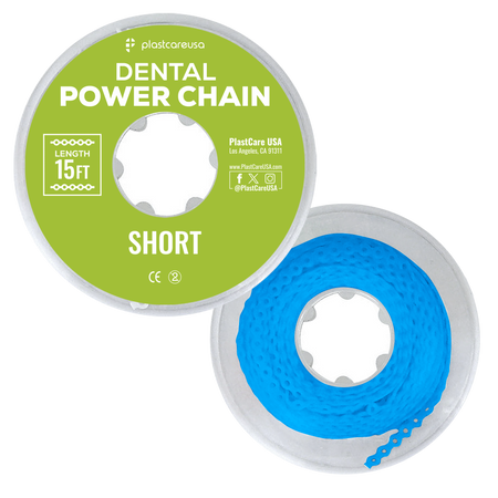 Blue Dental Power Chain Short 15ft | Orthodontic Elastic Chain | DoctorSupplies.com