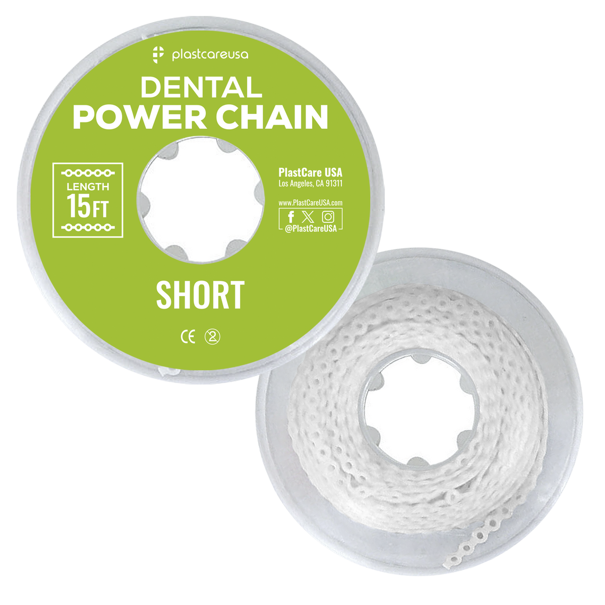 Dental Power Chain Short 15 ft Orthodontic Elastic for Braces | DoctorSupplies.com