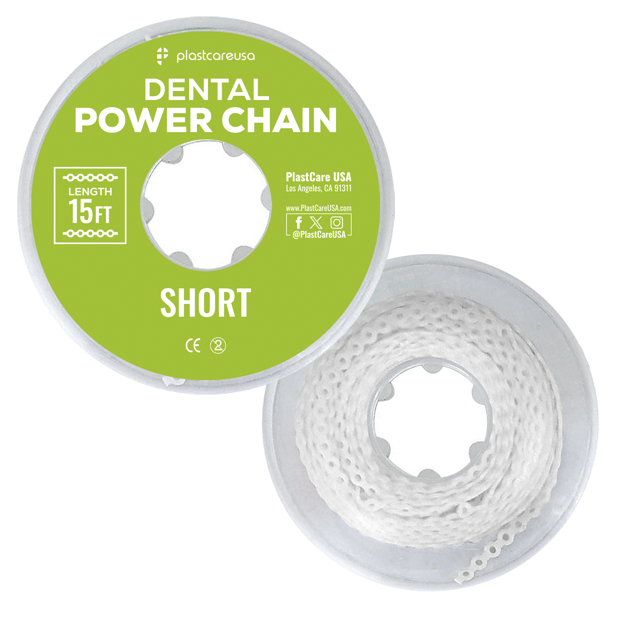 Dental Power Chain Short 15 ft Orthodontic Elastic for Braces | DoctorSupplies.com