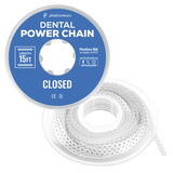 Dental Power Chain (Closed) – 15 ft Orthodontic Elastic Chain - side view | DoctorSupplies.com