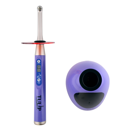 Tulip LED Dental Curing Light – 1 Second, 2400 mW/cm², Purple - front view | DoctorSupplies.com