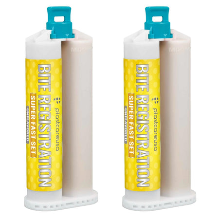 PlastCare USA Bite Registration Material - 2x50ml Cartridges | DoctorSupplies.com