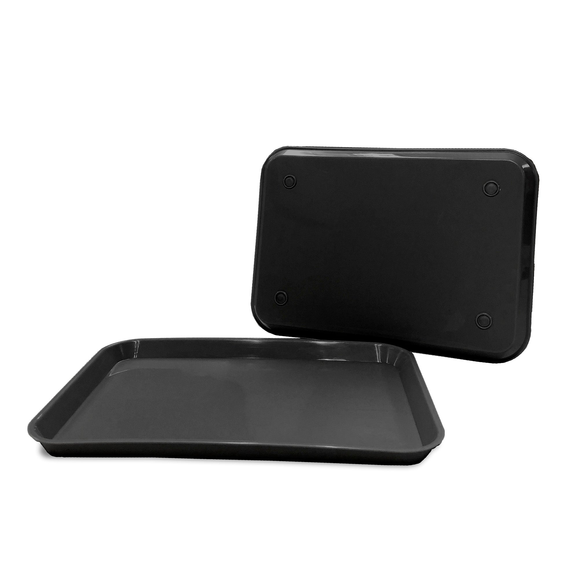 Black Dental Set Up Instrument Autoclave Flat Tray, 13 1/4″ x 9 3/4″ (Ritter Size B) by PlastCare USA | DoctorSupplies.com