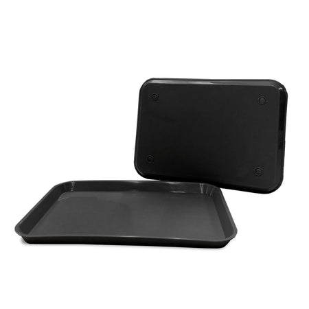 Black Dental Set Up Instrument Autoclave Flat Tray, 13 1/4″ x 9 3/4″ (Ritter Size B) by PlastCare USA | DoctorSupplies.com