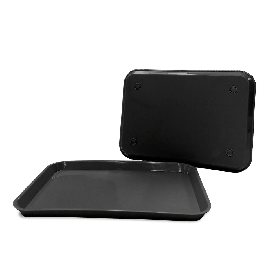 Black Dental Set Up Instrument Autoclave Flat Tray, 13 1/4″ x 9 3/4″ (Ritter Size B) by PlastCare USA | DoctorSupplies.com