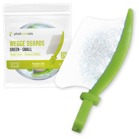Green Wedge Guards Small 24/Box - PlastCare USA Dental Supplies | DoctorSupplies.com