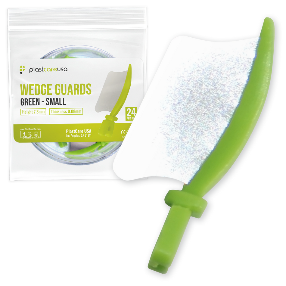 Green Wedge Guards Small 24/Box - PlastCare USA Dental Supplies | DoctorSupplies.com
