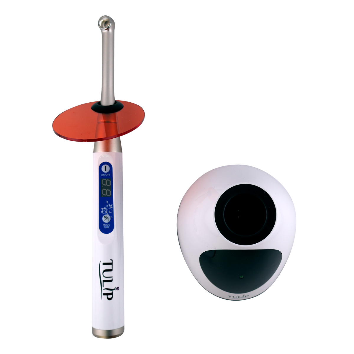 Tulip LED Dental Curing Light – 1 Sec, 2400 mW/cm², Cordless - front view | DoctorSupplies.com