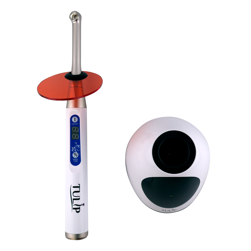 Tulip LED Dental Curing Light – 1 Sec, 2400 mW/cm², Cordless - front view | DoctorSupplies.com