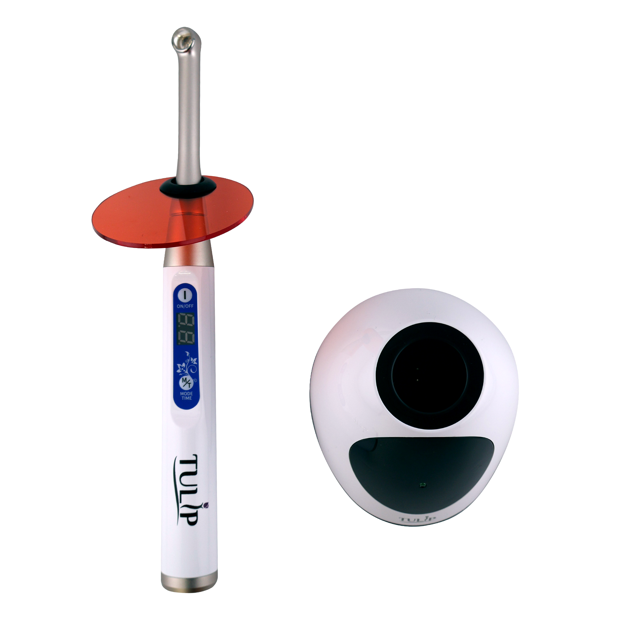 Tulip LED Dental Curing Light – 1 Sec, 2400 mW/cm², White - front view | DoctorSupplies.com