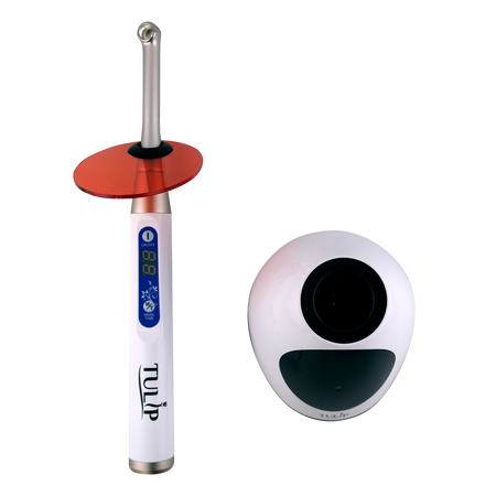 Tulip LED Dental Curing Light – 1 Sec, 2400 mW/cm², White - front view | DoctorSupplies.com