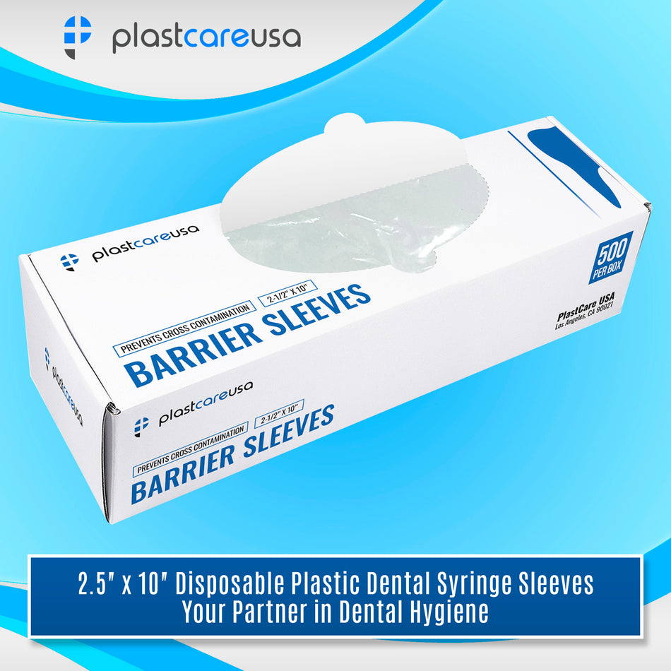 500 2 1/2" x 10" Digital X-Ray Sensor Cover Sleeves with Pre Cut Opening - front view | DoctorSupplies.com
