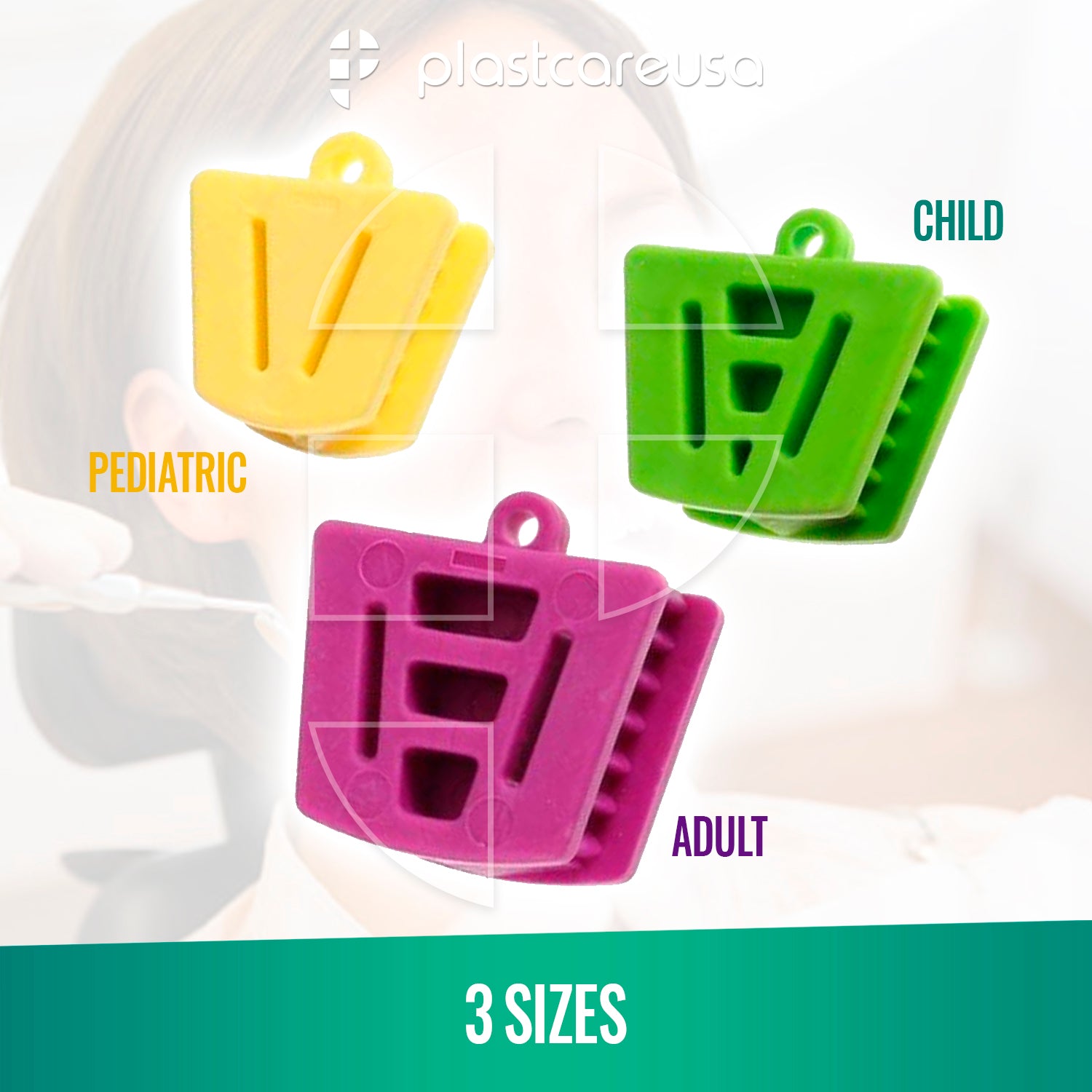 10 x Bite Block Autoclavable Silicone Mouth Props (Medium - Green) - My DDS Supply