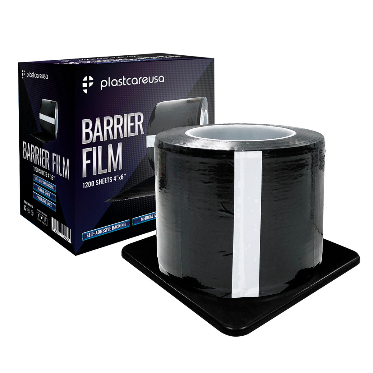 Black Barrier Film 4x6, 1200 Sheets | Dental Supplies | DoctorSupplies.com