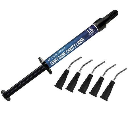 Light Curve Cavity Liner Syringe 1.5g with 5 Applicator Tips | DoctorSupplies.com