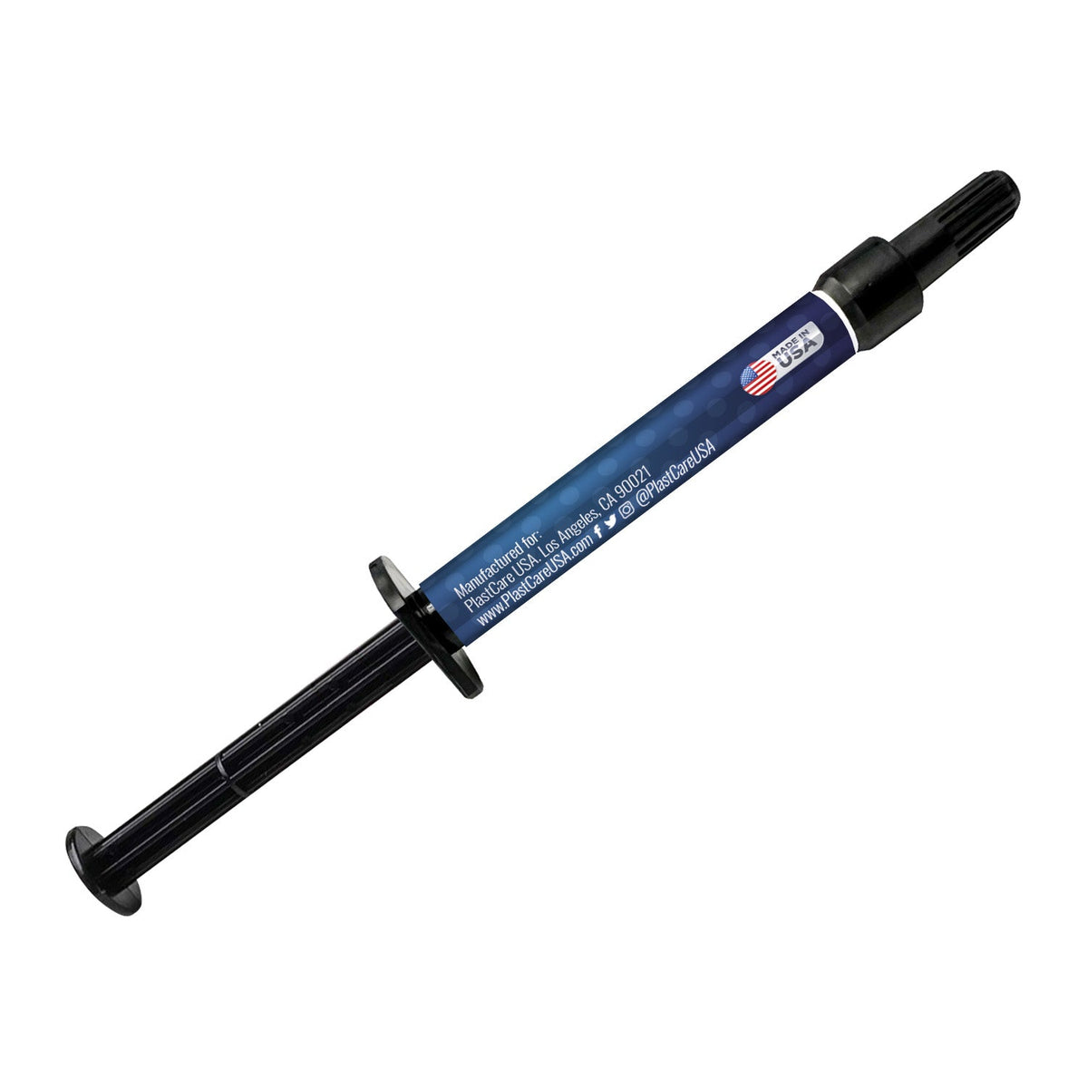 Light Cure Cavity Liner Syringe 1.5g + 10 Applicator Tips - back view | DoctorSupplies.com