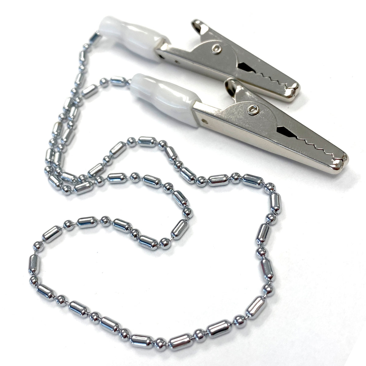 Metal Bib Clip Holders Ball Chain 10 Pack | Dental Supplies | DoctorSupplies.com