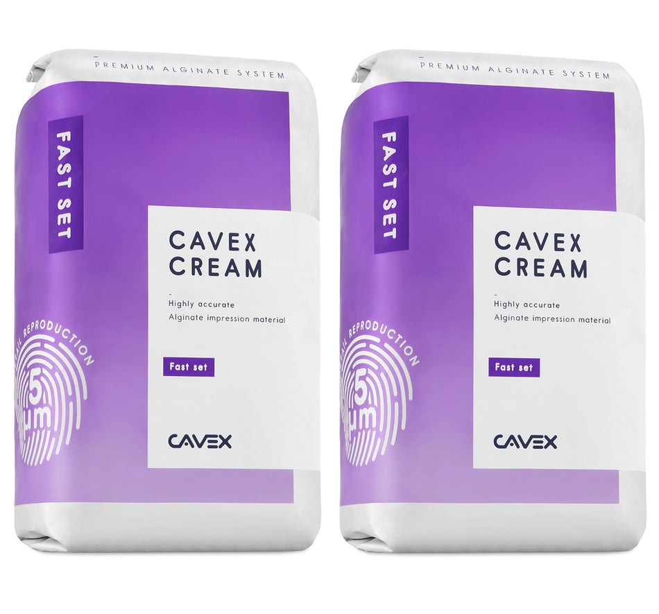 Cavex Cream Fast-Set Alginate 500g 2-Pack – Dental Impressions | DoctorSupplies.com