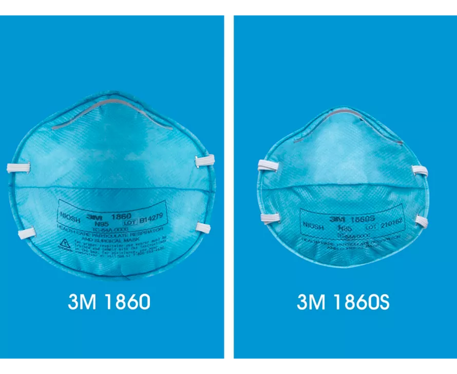 3M 1860S N95 Surgical Respirator Small Size Box of 20 - packaging | DoctorSupplies.com