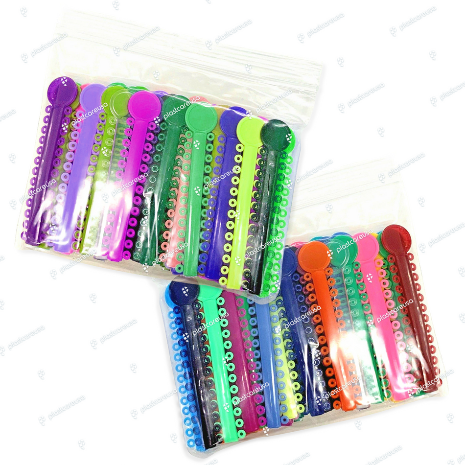 Dental Ligature Ties - 1040 Assorted Orthodontic Elastic Bands | DoctorSupplies.com