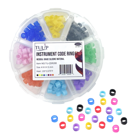200 Dental Instrument Autoclavable Code Rings (4x6x5mm) - in use | DoctorSupplies.com