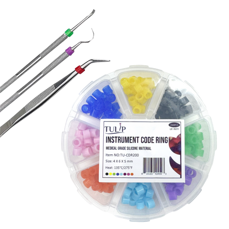 200 Dental Instrument Autoclavable Code Rings (4x6x5mm) | DoctorSupplies.com