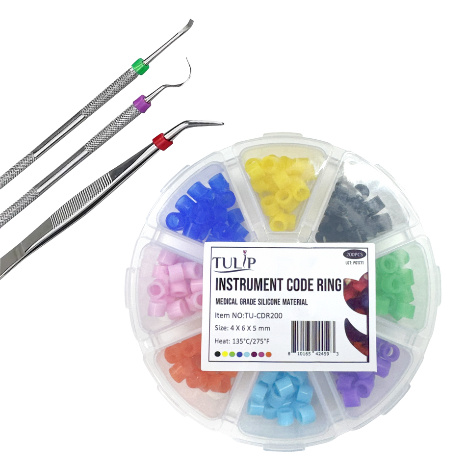 200 Dental Instrument Autoclavable Code Rings (4x6x5mm) | DoctorSupplies.com