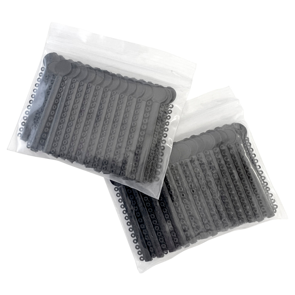 Black Orthodontic Elastic Ligature Ties - 1040/Bag | DoctorSupplies.com