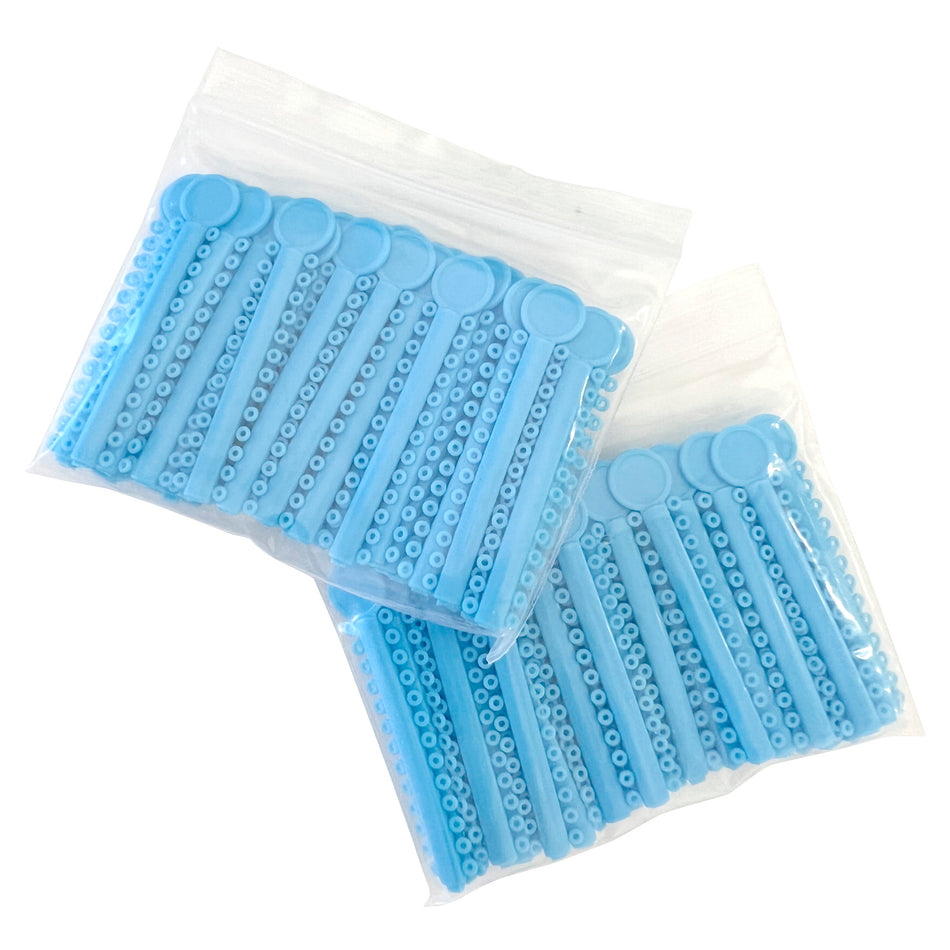 Blue Orthodontic Ligature Ties 1040/Bag | PlastCare USA | DoctorSupplies.com