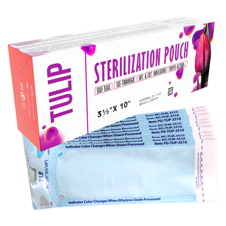 TULIP Self-Sealing Sterilization Pouches 3.5x10 - 200 Count | DoctorSupplies.com