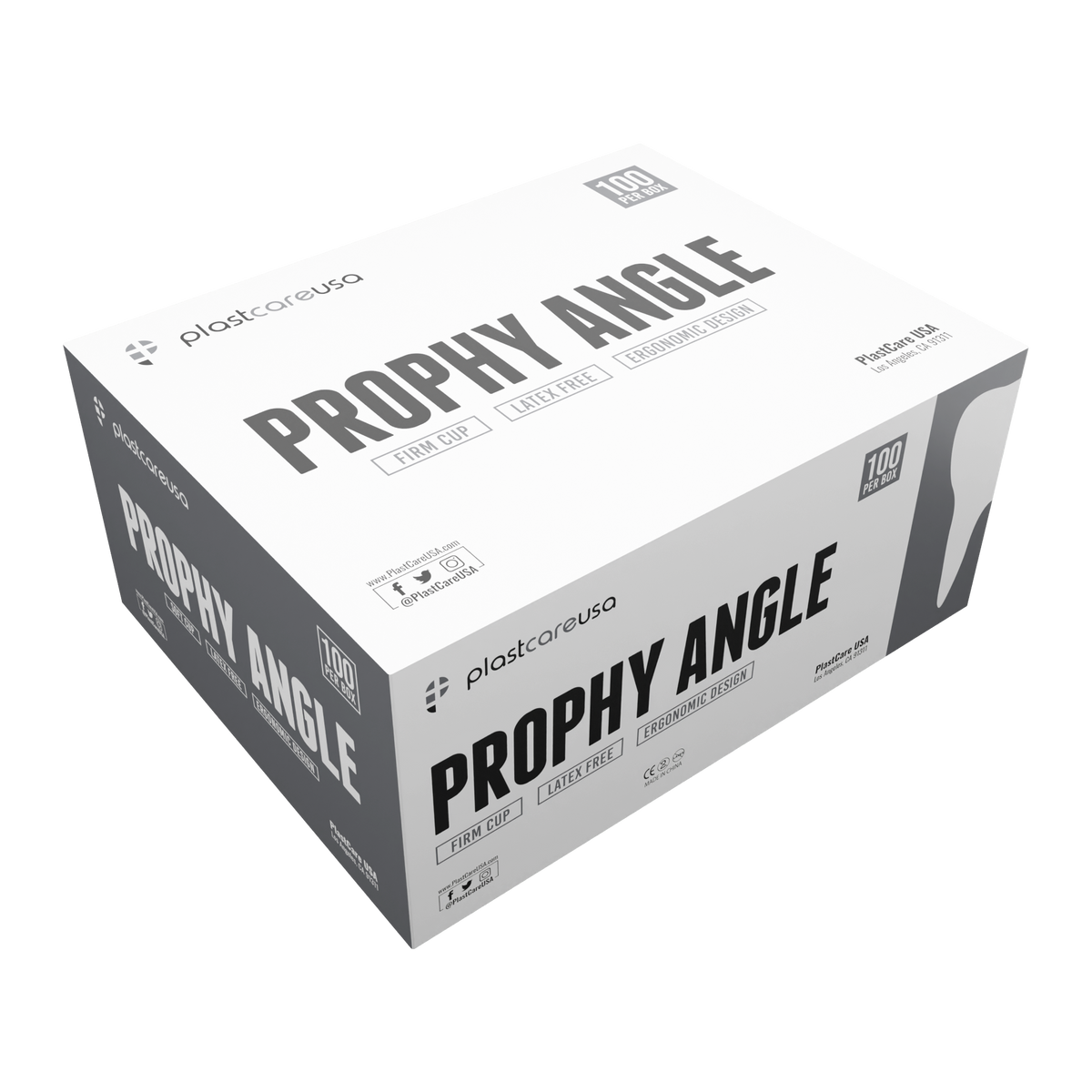 Prophy Angles Firm Cup Disposable Latex-Free (Box of 100) - packaging | DoctorSupplies.com