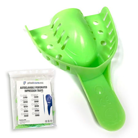 #1 Large Upper Autoclave Perforated Impression Trays (12/Bag) | DoctorSupplies.com